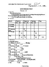 Giáo án Tiếng Anh Lớp 9 - Tiết 26 One period test